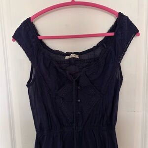 Free People Blue Lace Nightgown